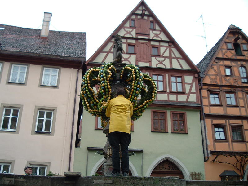 Rothenburg : préparation de la fête de Pâques